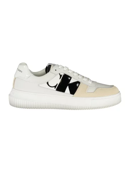Trampki Calvin Klein skórzane chunky eleganckie białe