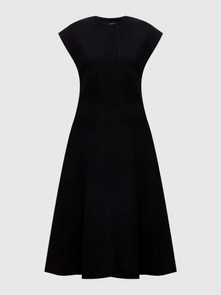 Платье миди Jil Sander черное