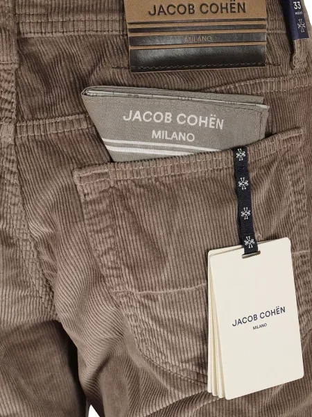 Pantaloni Jacob Cohën de catifea cord gri