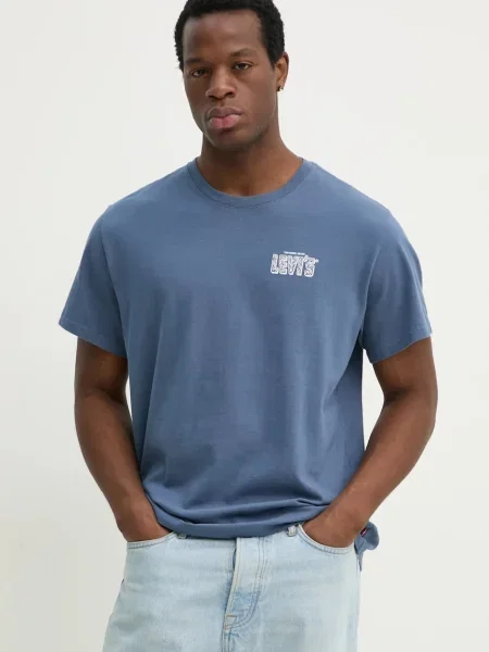 Levi's t-shirt SS RELAXED FIT TEE niebieska
