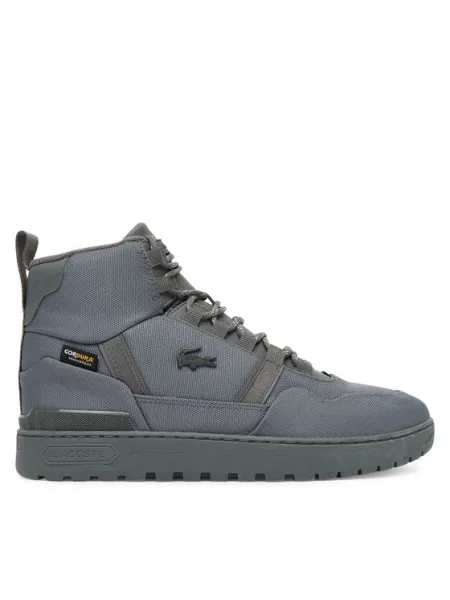 Férfi cipő Lacoste T-Clip Winter dark gray/dark gray. Méret: 41 EU szürke