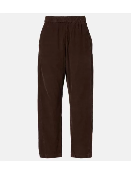 Pantaloni Velvet de catifea maro