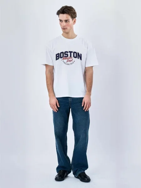 TEESHOPPEN Top T-shirts alb