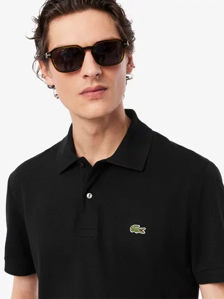 Поло Lacoste черное