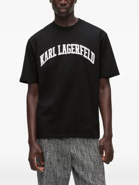Tricou Karl Lagerfeld cu imagine negru