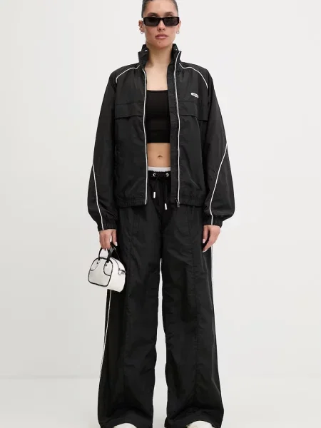 Tommy Jeans Prehodna jakna črna