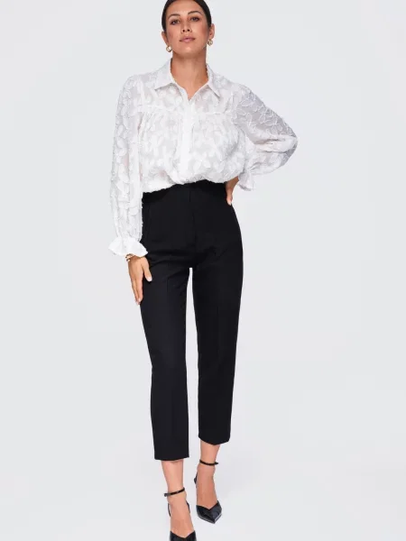 Ombre Bluza bež bijela