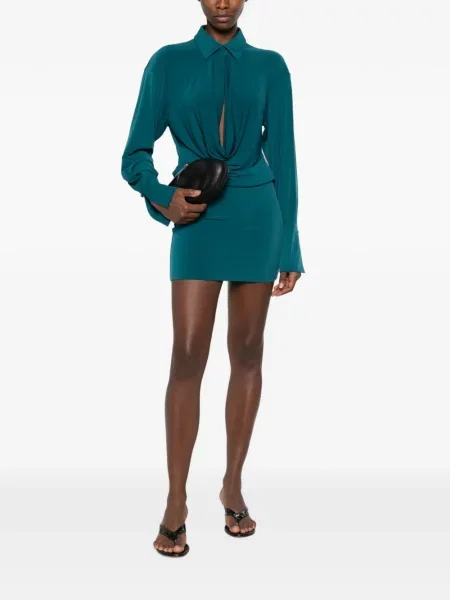 Lung rochie mini The Andamane albastru