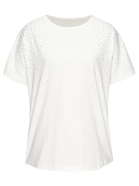 LASCANA Tricou fildeş / argintiu