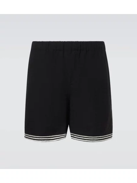 Pantaloni scurți Commas cu broderie negru