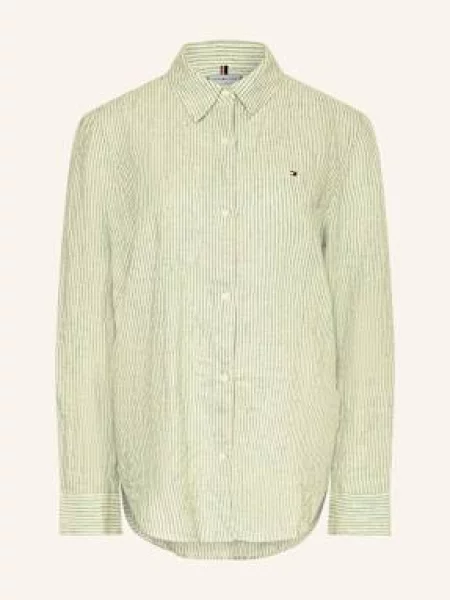 Tommy Hilfiger Koszula Z Lnu gruen zielona