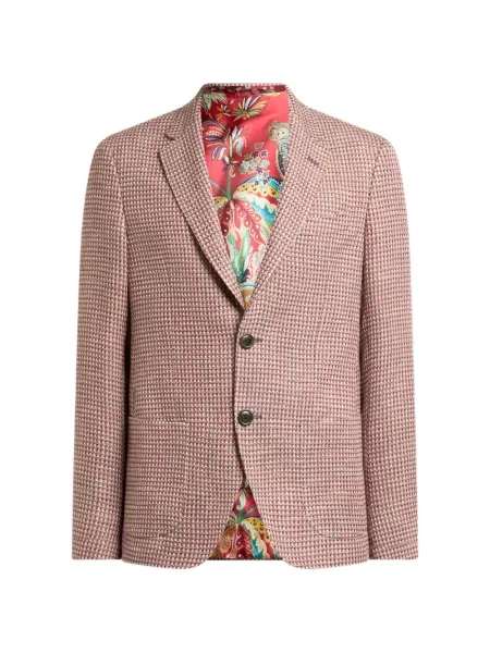 Sacou Etro din tweed roșu