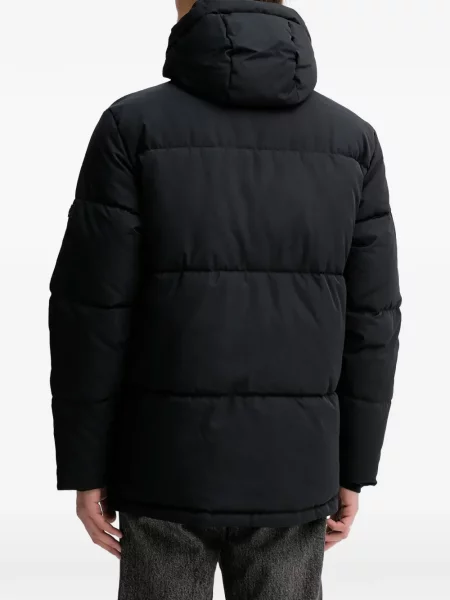 Палто Hollister с качулка черно