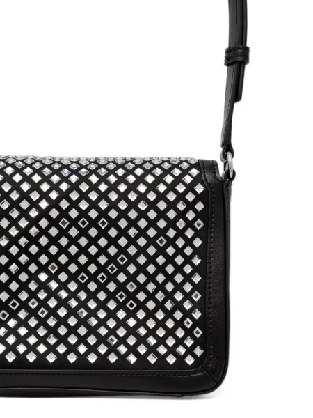 Crossbody kabelka Armani Exchange s autogramem černá