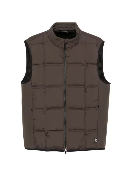 Matlasat vestă Ea7 Emporio Armani maro