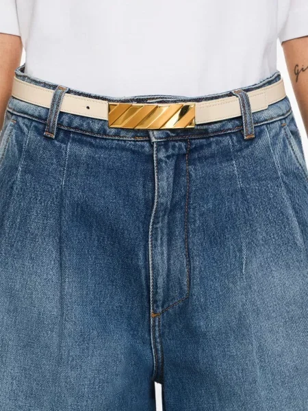 Cu centură curea Off-white cu cataramă alb