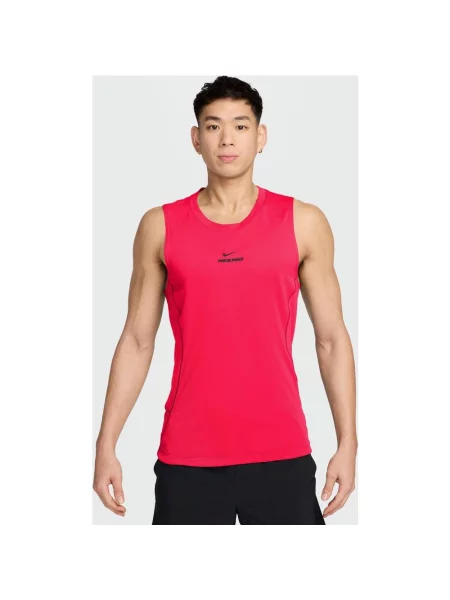 Koszulka bez rękawów damska Nike Pro Dri-FIT Minimal intensywny S czerwony
