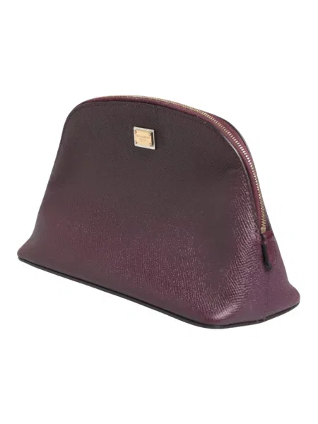 Kosmetyczka Dolce And Gabbana skórzana fioletowa