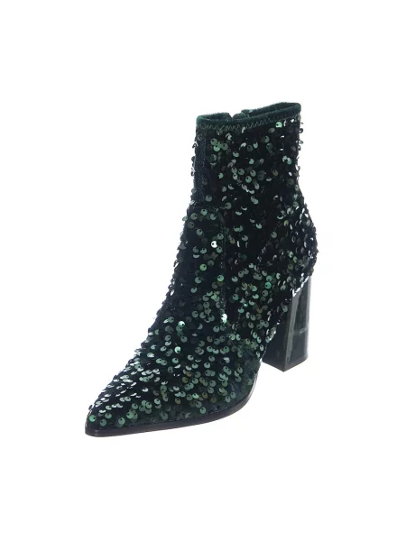 Buty do kostki Steve Madden z cekinami zielone