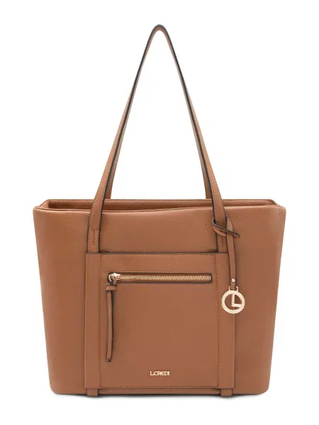 L.CREDI Shopper torba Merle konjak