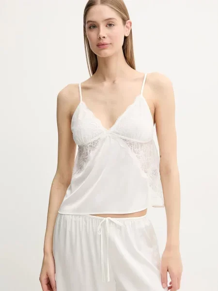 Пижама Abercrombie & Fitch с дантела бежово