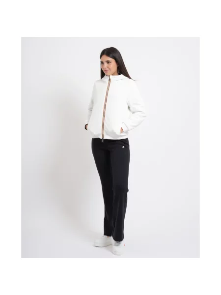 Bluza z kapturem K-way z kapturem biała