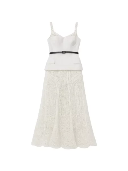 Rochie maxi Simkhai în linie A alb