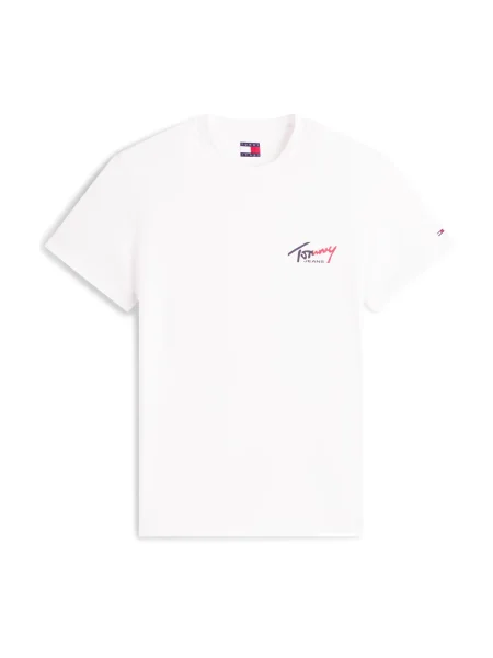 Tommy Jeans Tricou bleumarin / roșu / negru alb