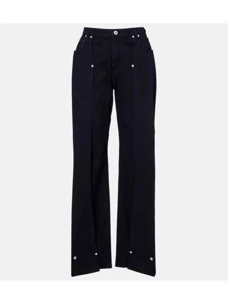 Blugi Jean Paul Gaultier cu talie joasă negru