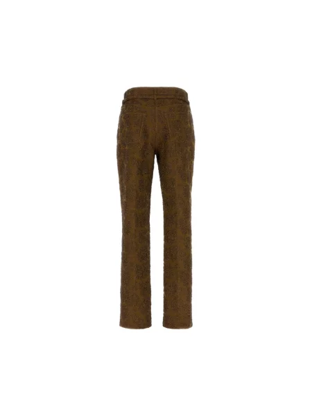 Spodnie Dries Van Noten brązowe