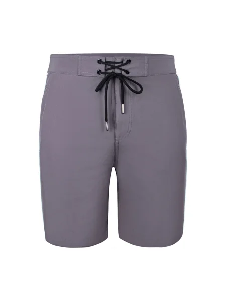 YEAZ Șorturi de baie Davey gri închis alb