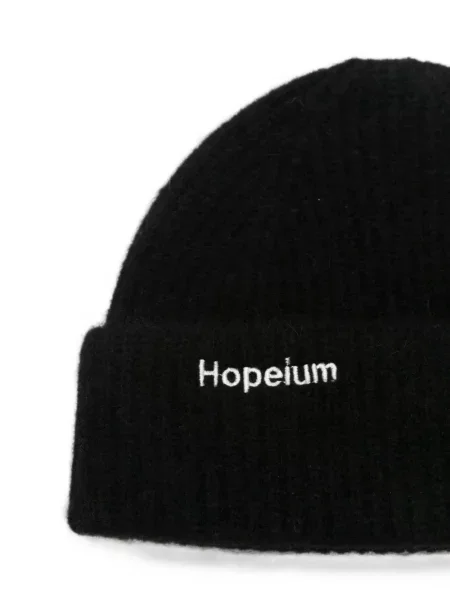 Căciulă Hopeium cu broderie negru