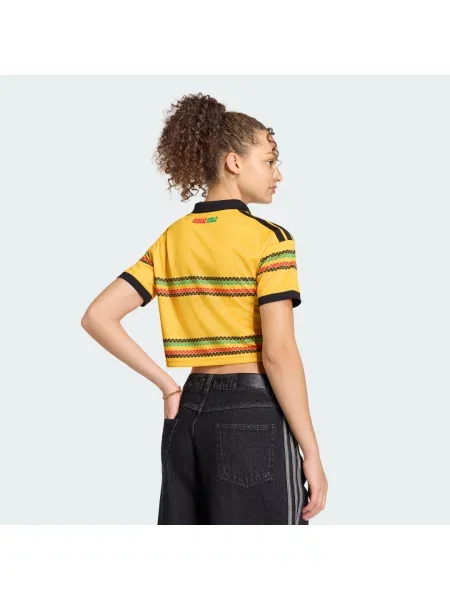 Zkrácený top Adidas zlatý