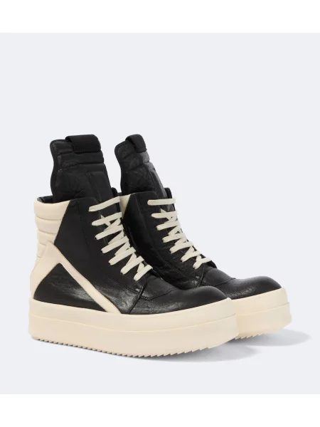Sneakerși Rick Owens din piele cu platformă negru