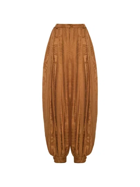 Pantaloni Adam Lippes maro