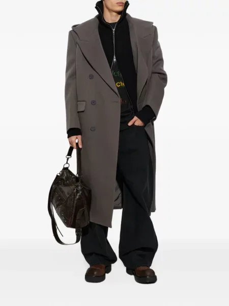 Palton Balenciaga cu glugă gri