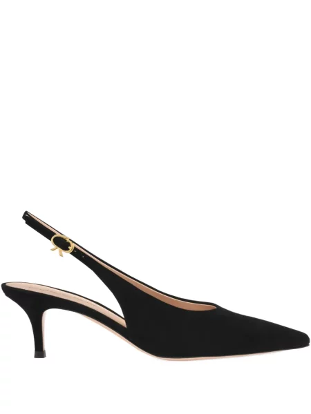 Pantofi cu toc Gianvito Rossi slingback negru