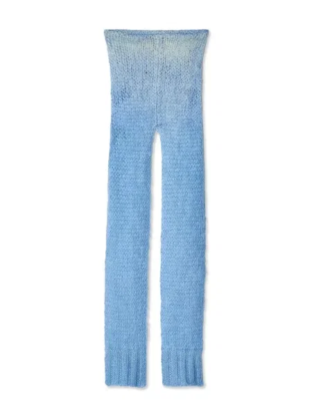 Megztas šalikas Maison Margiela mėlyna