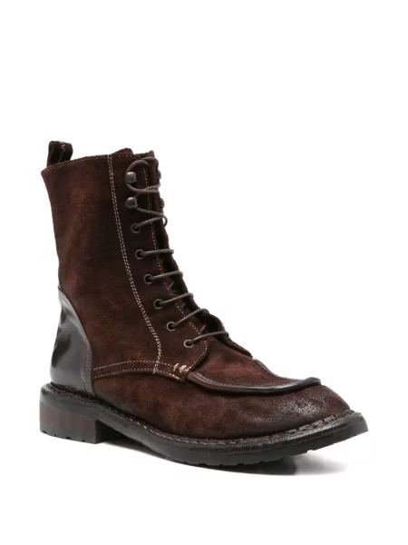 Botine King Tartufoli cu șireturi din piele de căprioară maro