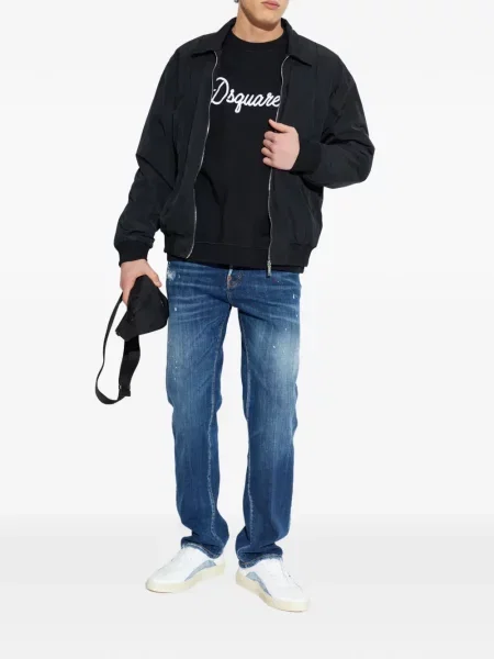 Blugi Dsquared2 zdrențuiți albastru