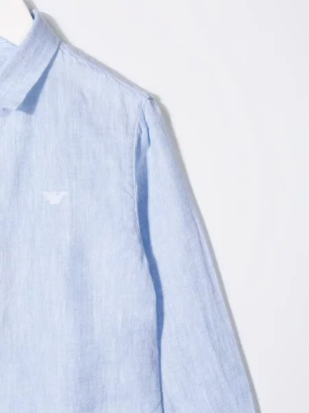 Koszula dziecięca Emporio Armani niebieska