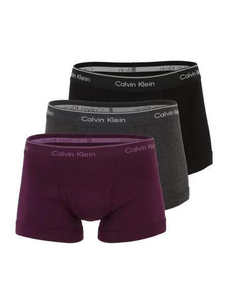 Calvin Klein Underwear Boxeri gri grafit / ciclam negru