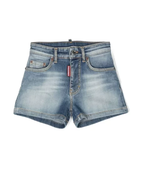 Szorty jeansowe dziecięce Dsquared2 niebieskie