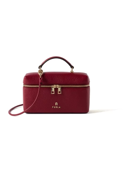 Torebka crossbody Furla skórzana brązowa