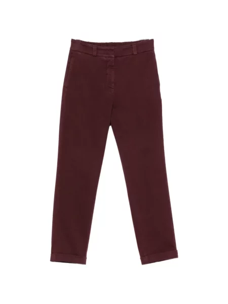 Pantaloni Peserico stretch roșu
