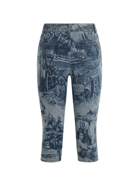 Blugi Moschino cu imagine albastru