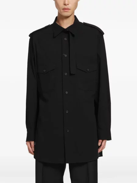 Gulerat cămașă Yohji Yamamoto negru