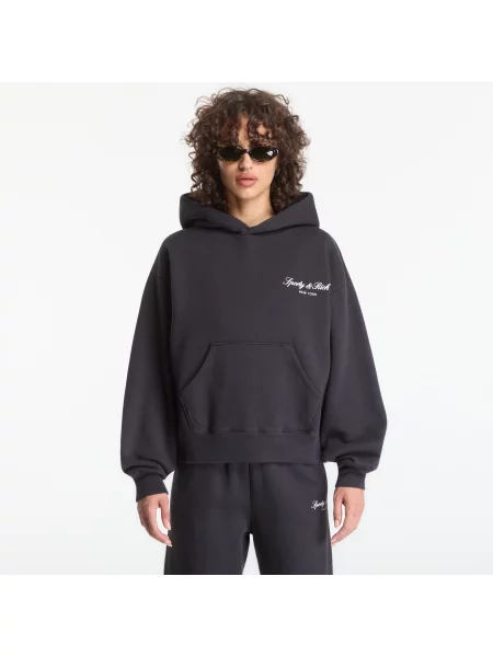 Bluza z kapturem Sporty And Rich z kapturem czarna