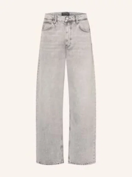 Allsaints Jeansy Rivet O Kroju Regular Fit grau szare