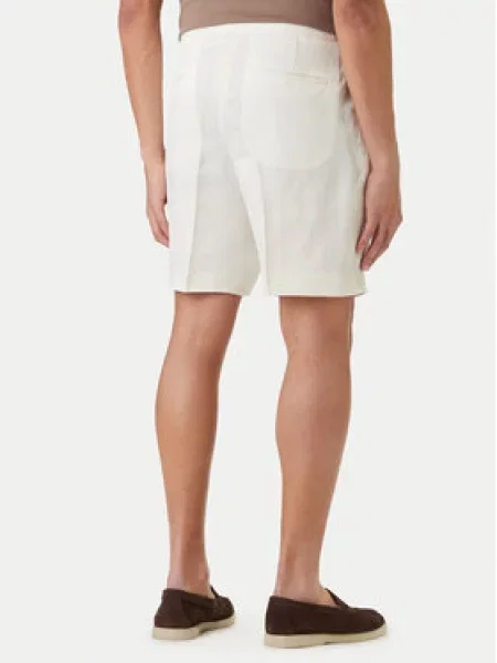 BOSS Kratke hlače iz tkanine H-Perin Tapered Fit bela